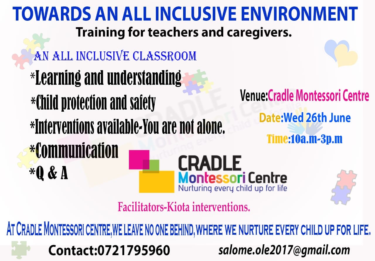 All Inclusive Training for Teachers & Caregivers