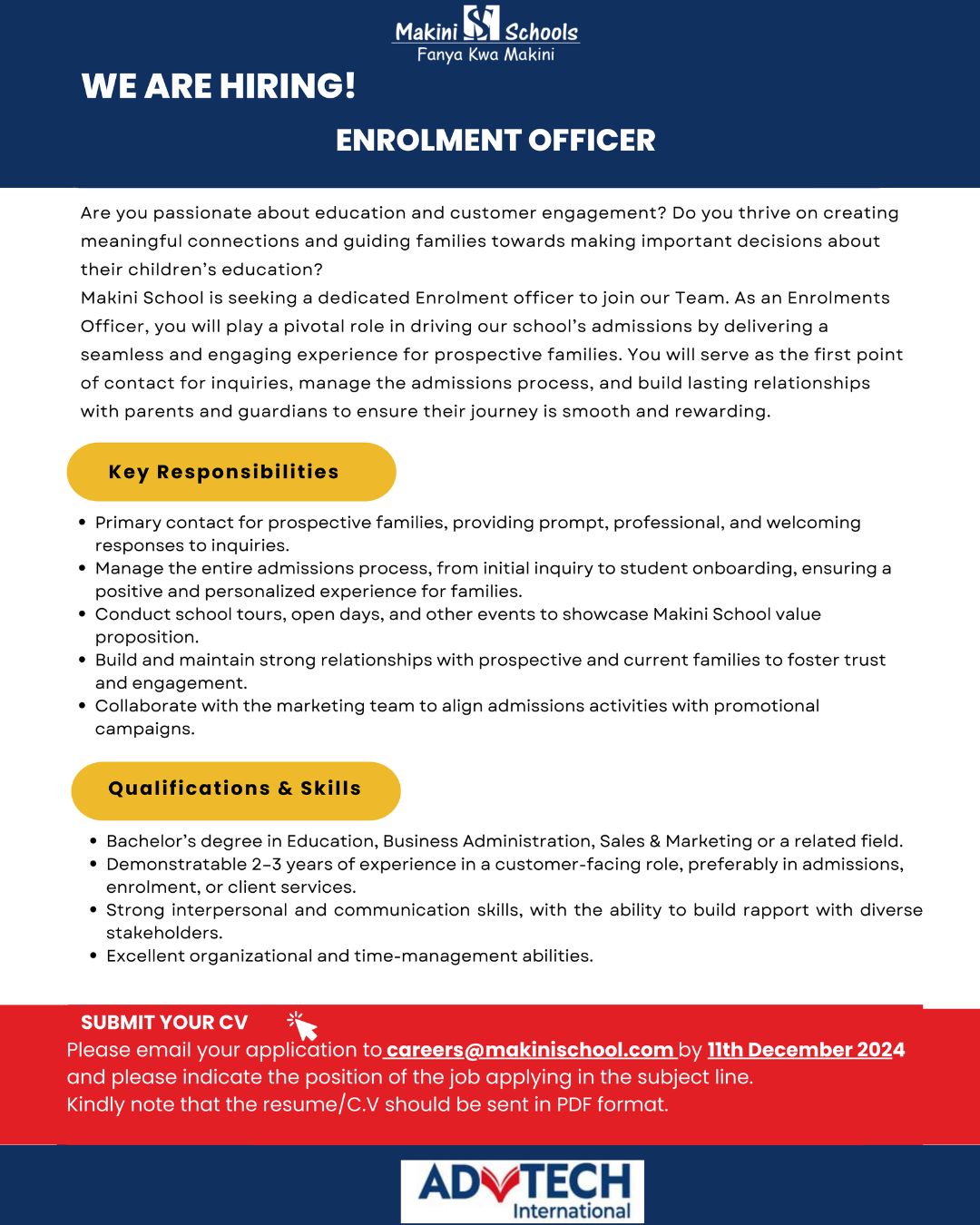 Enrollment Officer